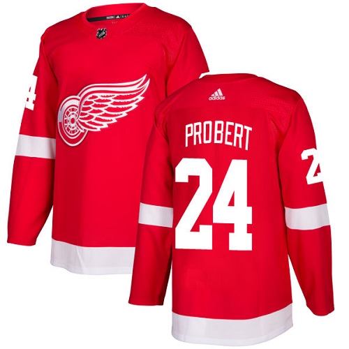 Adidas Men Detroit Red Wings #24 Bob Probert Red Home Authentic Stitched NHL Jersey